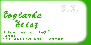 boglarka weisz business card